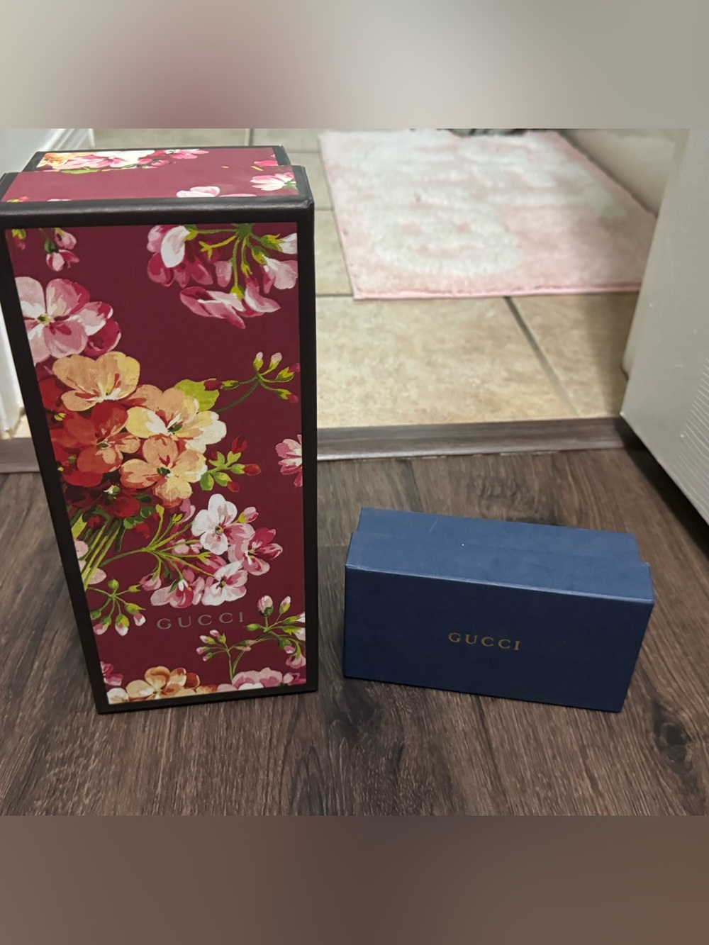 Gucci shoes and sunglasses box set